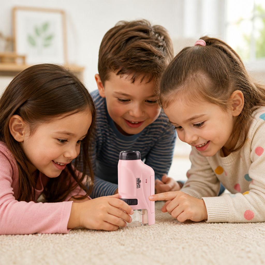 Pocket Microscope 120x LED Light