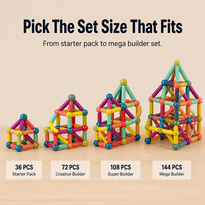 Magnetic Building Set Colorful Strong Magnets
