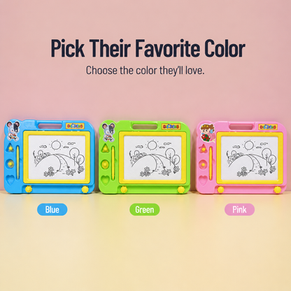 Kids Drawing Board Rewritable Wipe-Clean Stylus & Holder