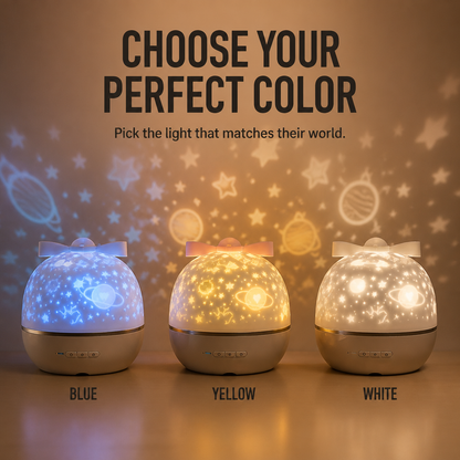 Kids Star Projector Rotating USB Rechargeable Remote Control
