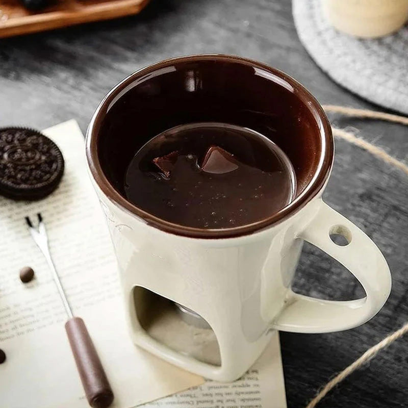 SensaMelt™ Ceramic Fondue Mug — Turn Every Dip into a Silky, Warm Moment of Pure Indulgence