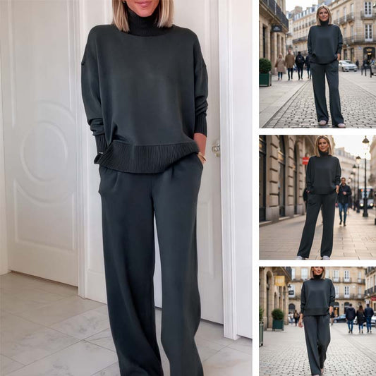 Sylvrella™ Knit Turtleneck Set — Wrap Yourself in Cozy Confidence and Effortless Elegance Every Day