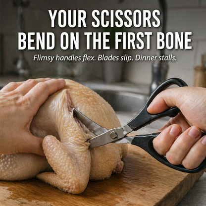 SharpEdgePro™ — Cut Chicken Bones, Shells & Herbs in a Single Snap