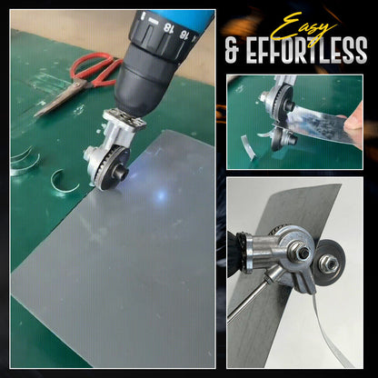 SteelSlice™ Drill Plate Cutter — Transform Your Drill into a Powerhouse for Effortless, Perfect Cuts Every Time