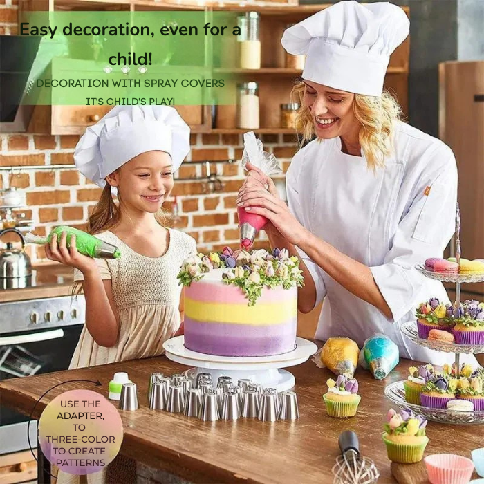 LuminaBloom™ Tulip Nozzle Set — Create Jaw-Dropping Cakes That Steal Every Spotlight