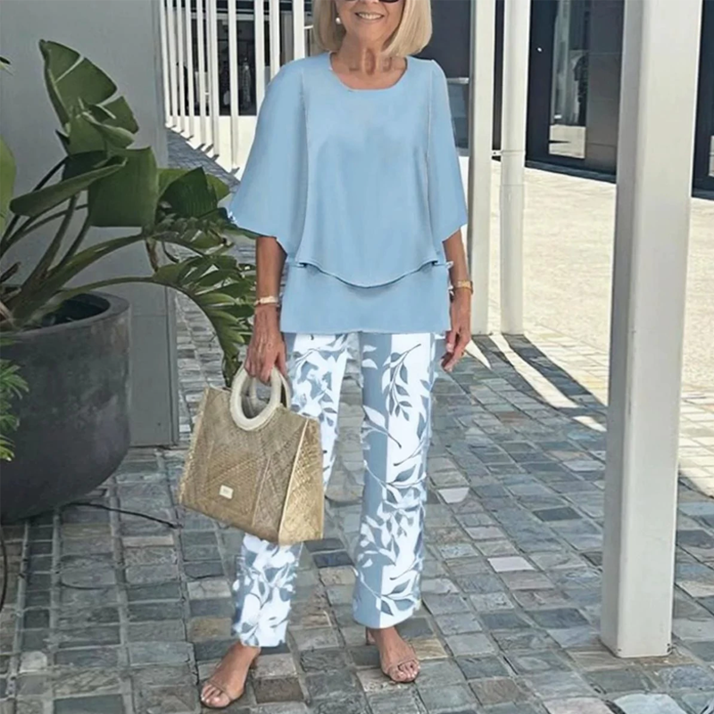 SilkaVie™ Printed Set — Glide Through Your Day in Featherlight Comfort and Effortless Style
