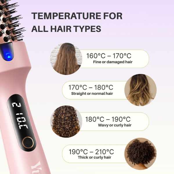LumaSilk™ Ionic Heated Brush — Transform Every Strand Into Silky, Frizz-Free Perfection Instantly