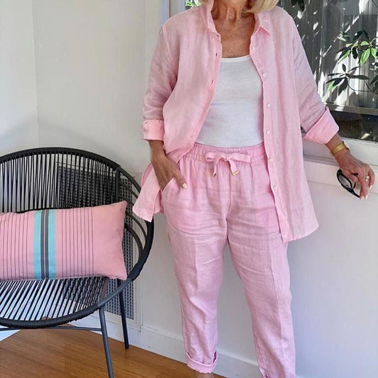 Velaris™ Cotton-Linen Set — Feel Unstoppable in Feather-Light, All-Day Cool Comfort