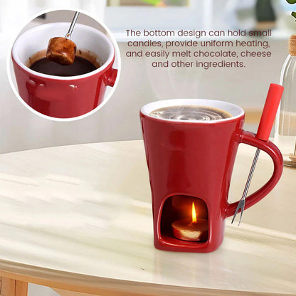 SensaMelt™ Ceramic Fondue Mug — Turn Every Dip into a Silky, Warm Moment of Pure Indulgence