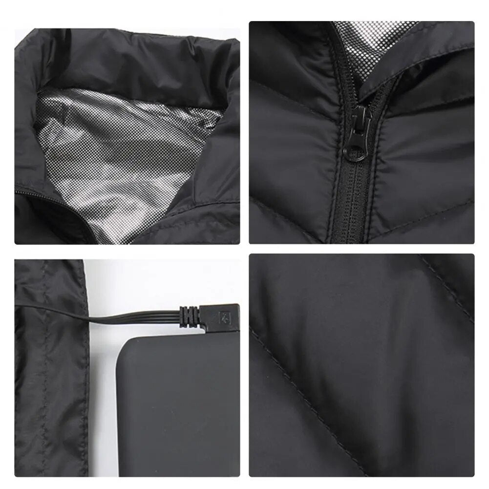 BlazeCore™ Heated Vest — Unleash All-Day Warmth and Energy Against Winter’s Chill