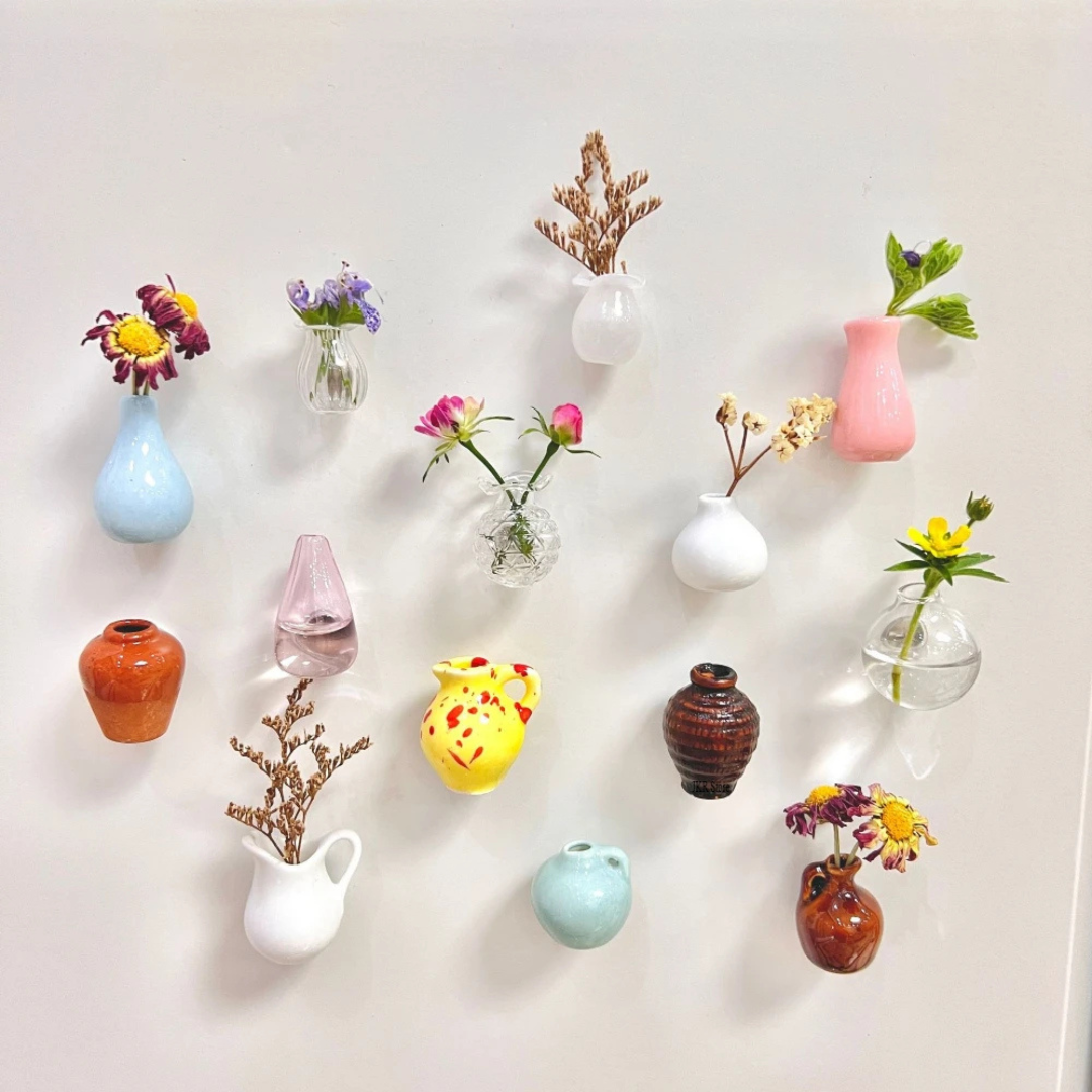 Florisoul™ Mini Ceramic Vase Magnets — Bring Every Surface to Life with Elegant Strength and Style
