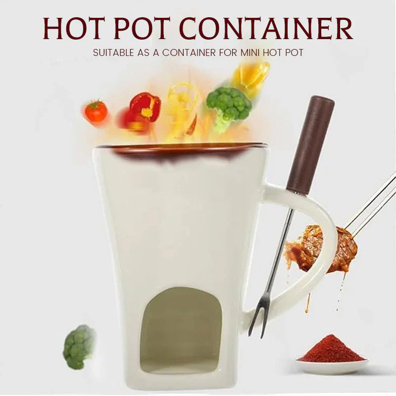 SensaMelt™ Ceramic Fondue Mug — Turn Every Dip into a Silky, Warm Moment of Pure Indulgence