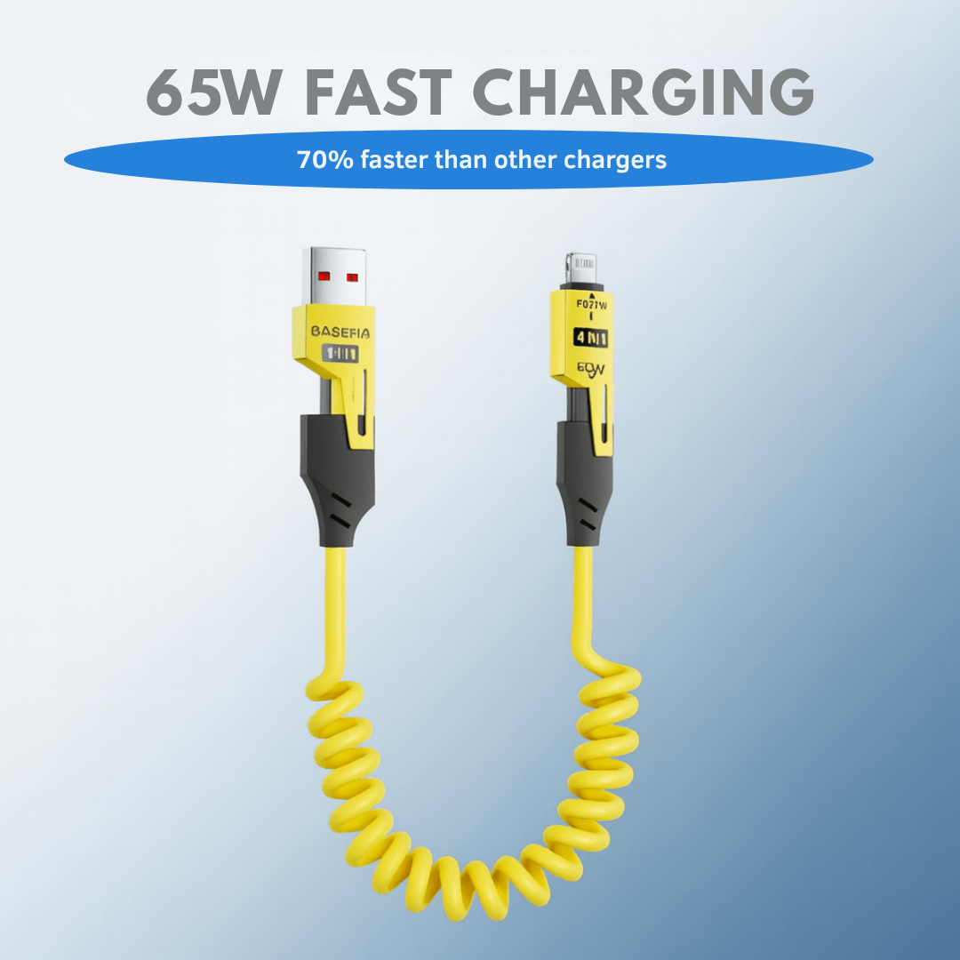 PulseWave Stretch™ — Command Your Power with Lightning-Fast, Tangle-Free Charging Freedom