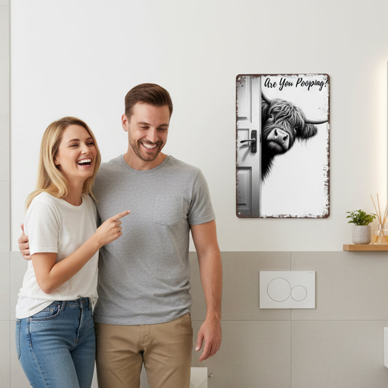 ChuckleBarn™ Smile Sign — Turn Your Bathroom Into a Hilarious Showstopper That Everyone Remembers
