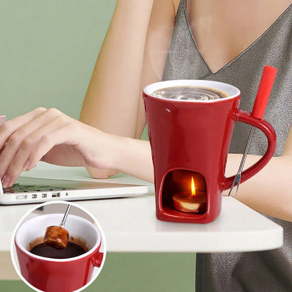 SensaMelt™ Ceramic Fondue Mug — Turn Every Dip into a Silky, Warm Moment of Pure Indulgence