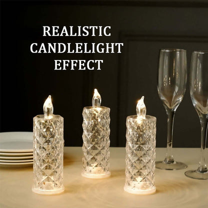 LumiRadiance™ Crystal Candle — Transform Every Night into a Mesmerizing Glow of Cozy, Carefree Magic