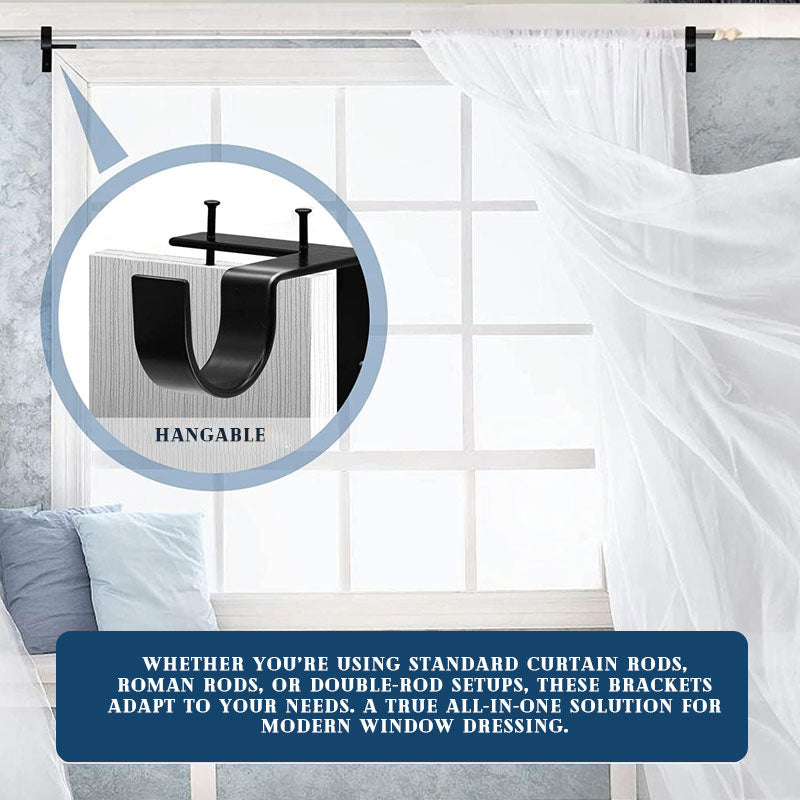 CurtisiaFlex™ — Hang Heavy Curtains Flawlessly Without Damaging Walls