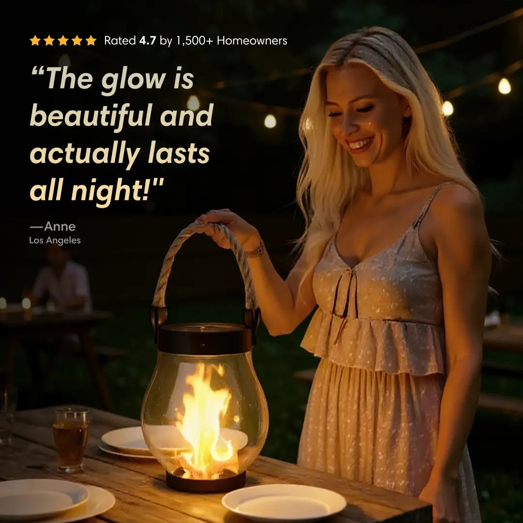 GlowNest™ — Ignite Safe, Sun-Powered Evenings Wrapped in Cozy Magic