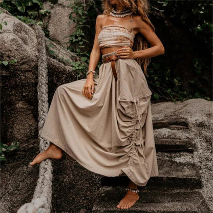VestaFlow™ Maxi Skirt — Effortless Freedom and Style That Moves With You