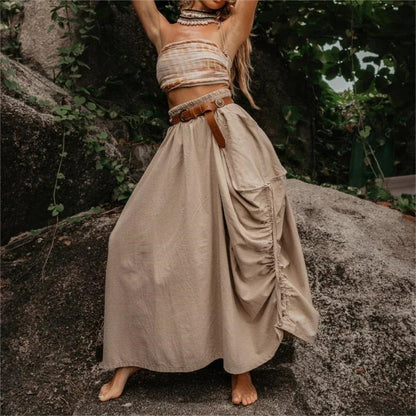 VestaFlow™ Maxi Skirt — Effortless Freedom and Style That Moves With You