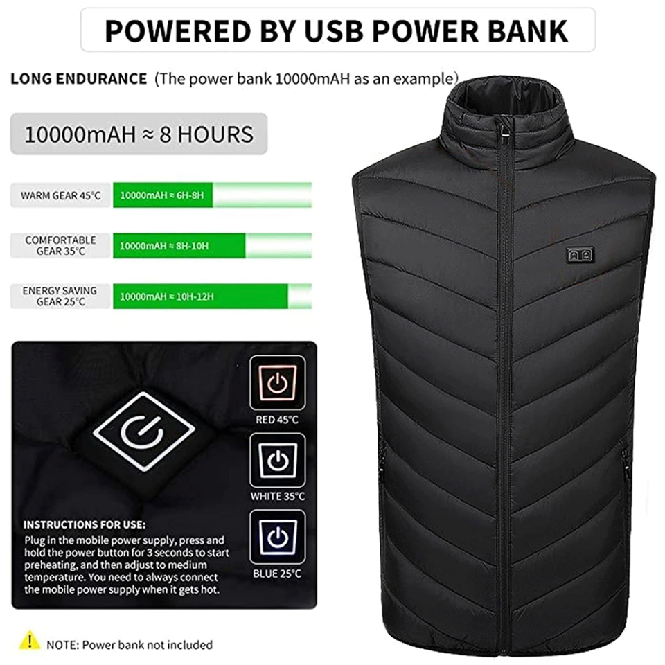 BlazeCore™ Heated Vest — Unleash All-Day Warmth and Energy Against Winter’s Chill