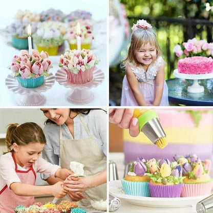 LuminaBloom™ Tulip Nozzle Set — Create Jaw-Dropping Cakes That Steal Every Spotlight