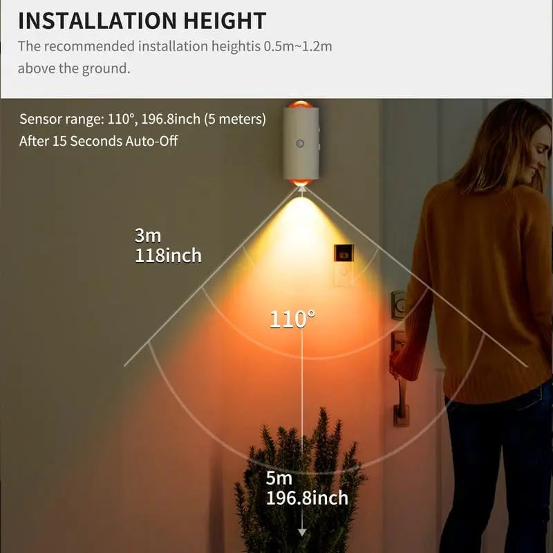 LumaMist™ — Step Fearlessly Through Night with Instantly Responsive, Soothing Glow