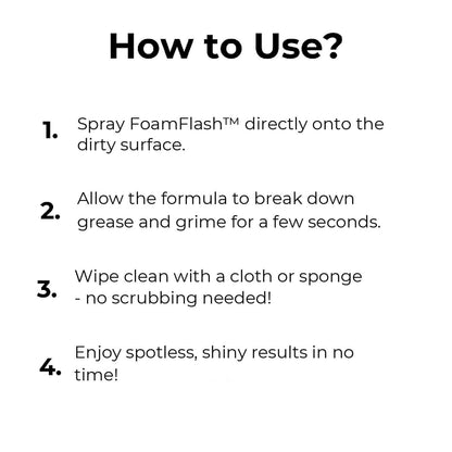 SparkFoam™ — Instantly Vaporize Grease for Effortless, Jaw-Dropping Shine