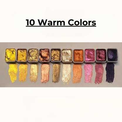 LumiVault™ Pigment Palette — Ignite Your Art with Instant, Jaw-Dropping Metallic Brilliance