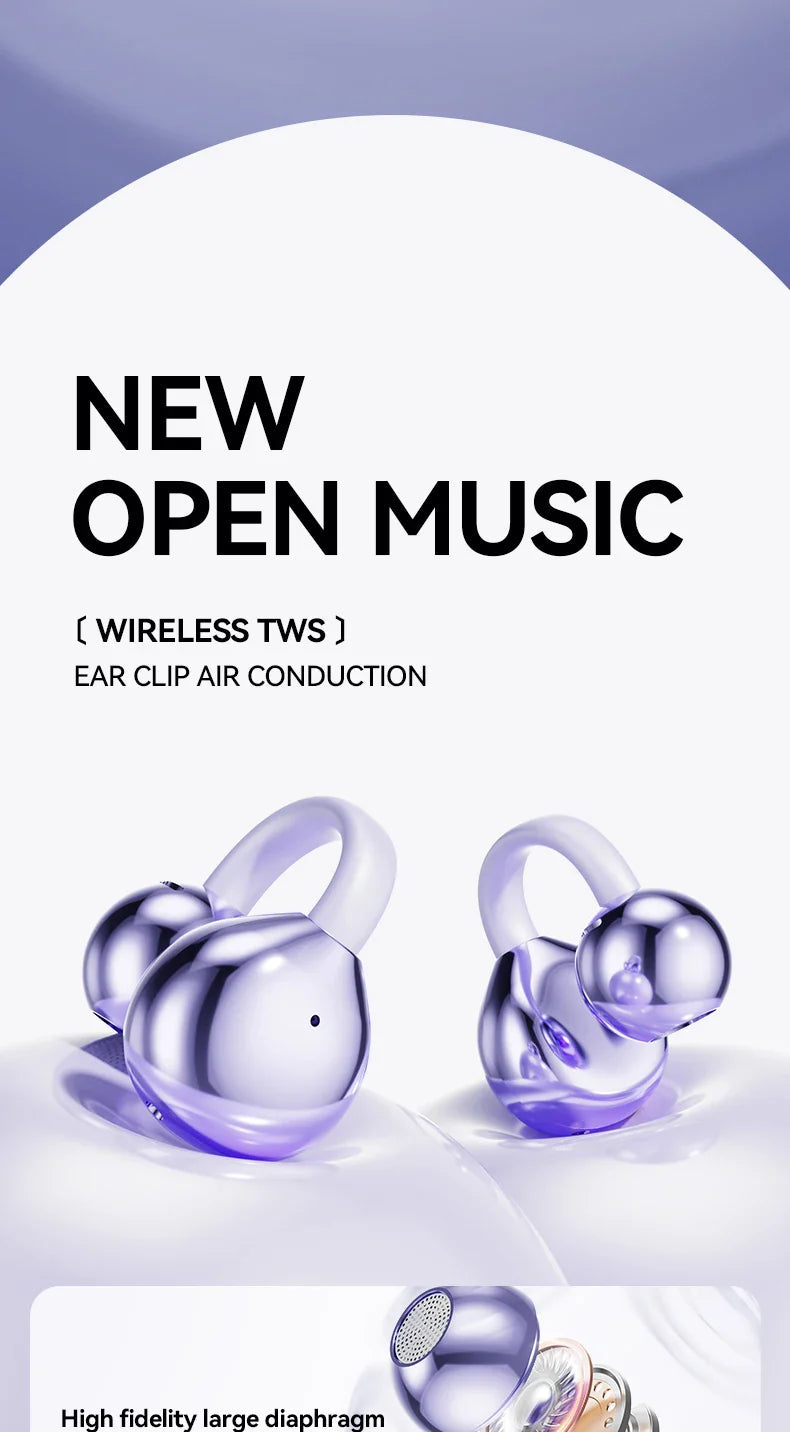 PulseAir™ Ear Clips — Feel Every Beat in Featherlight Freedom and All-Day Comfort