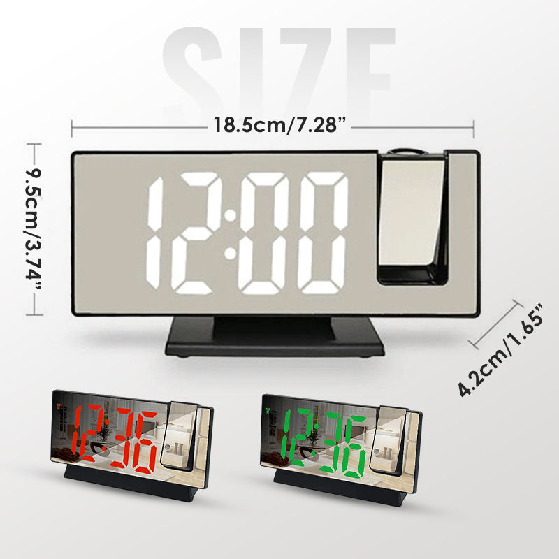 VividPulse™ Projection Alarm Clock — See Every Moment Clearly and Wake Up in Total Control