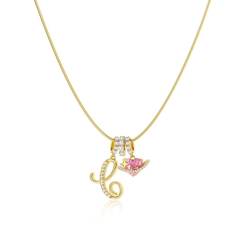 AuraNest™ 3-Layer Initial Necklace — Wear Your Story in Glowing, Comfortable Elegance That Turns Every Head