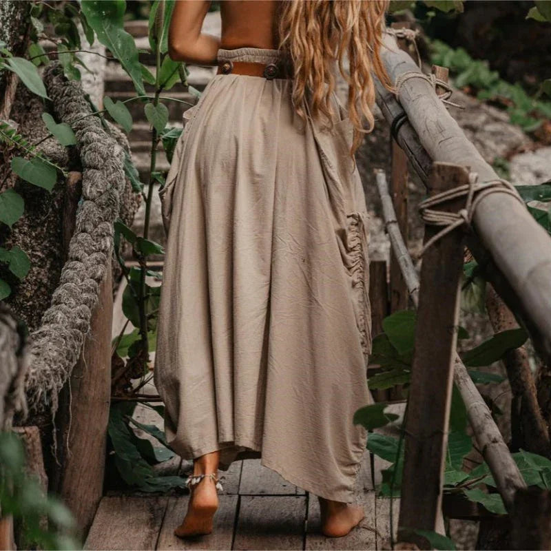 VestaFlow™ Maxi Skirt — Effortless Freedom and Style That Moves With You