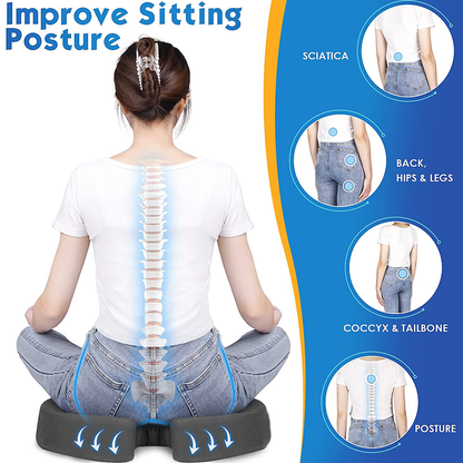 ErgoEase™ Contour Cushion — Finally Banish Sitting Pain and Feel Energized All Day Long