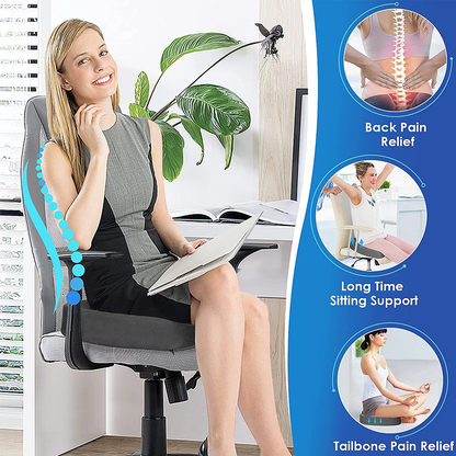 ErgoEase™ Contour Cushion — Finally Banish Sitting Pain and Feel Energized All Day Long