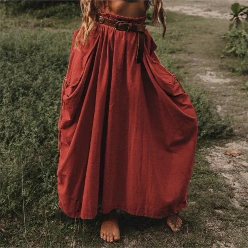 VestaFlow™ Maxi Skirt — Effortless Freedom and Style That Moves With You