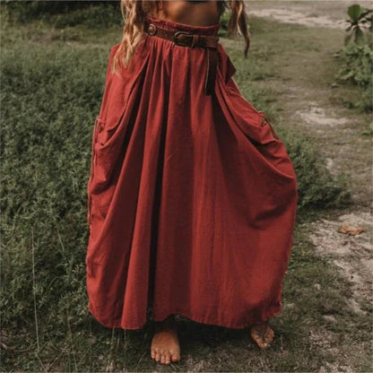 VestaFlow™ Maxi Skirt — Effortless Freedom and Style That Moves With You