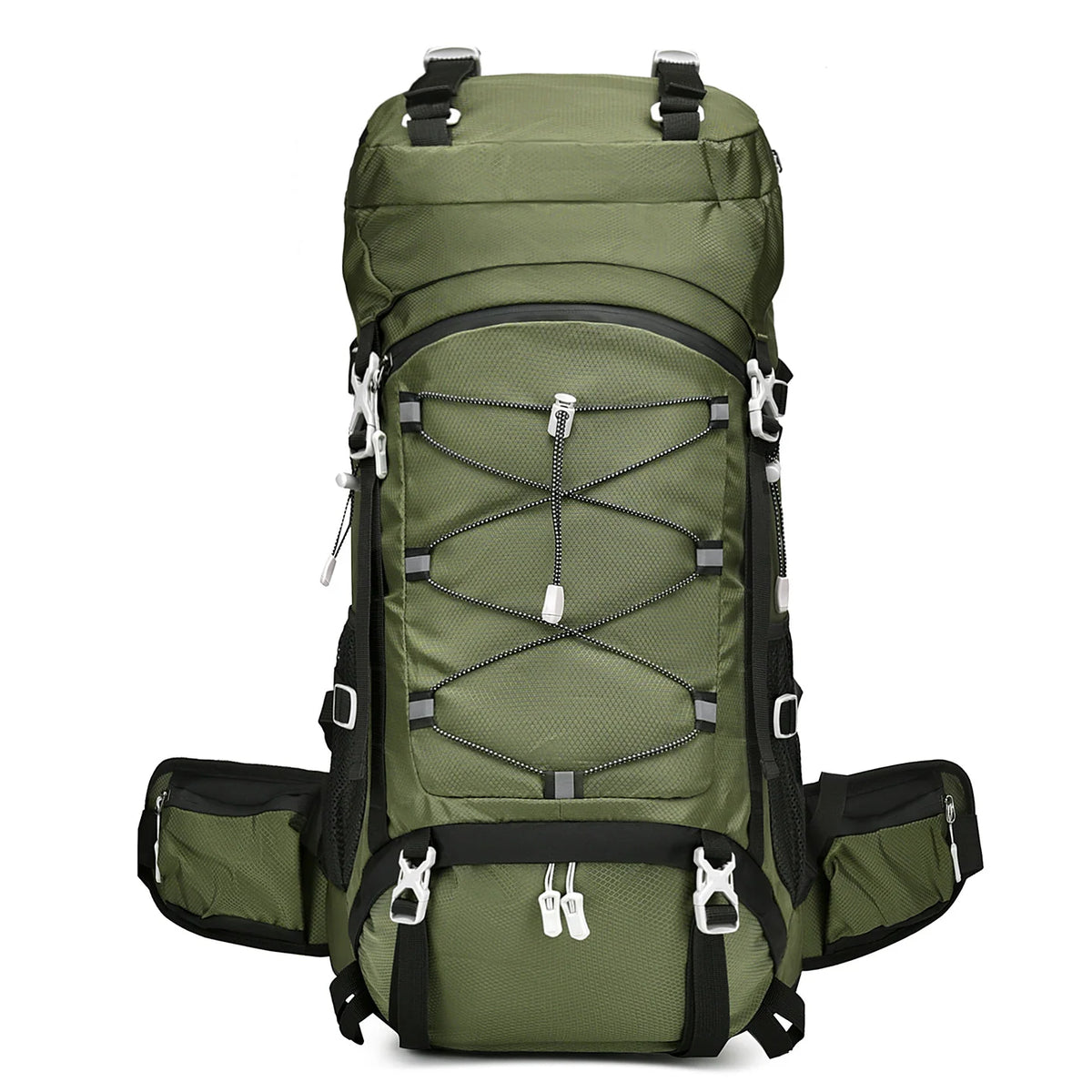 Hiking Backpack Water-Resistant Ergonomic Padded Straps 36-55L Capacity
