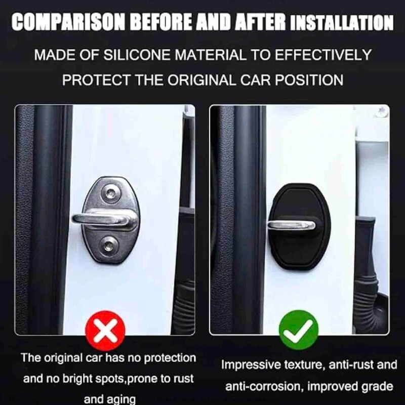 GuardSeal™ Silicone Lock Shields — Stop Rust and Silence Squeaks for Smooth, Secure Drives