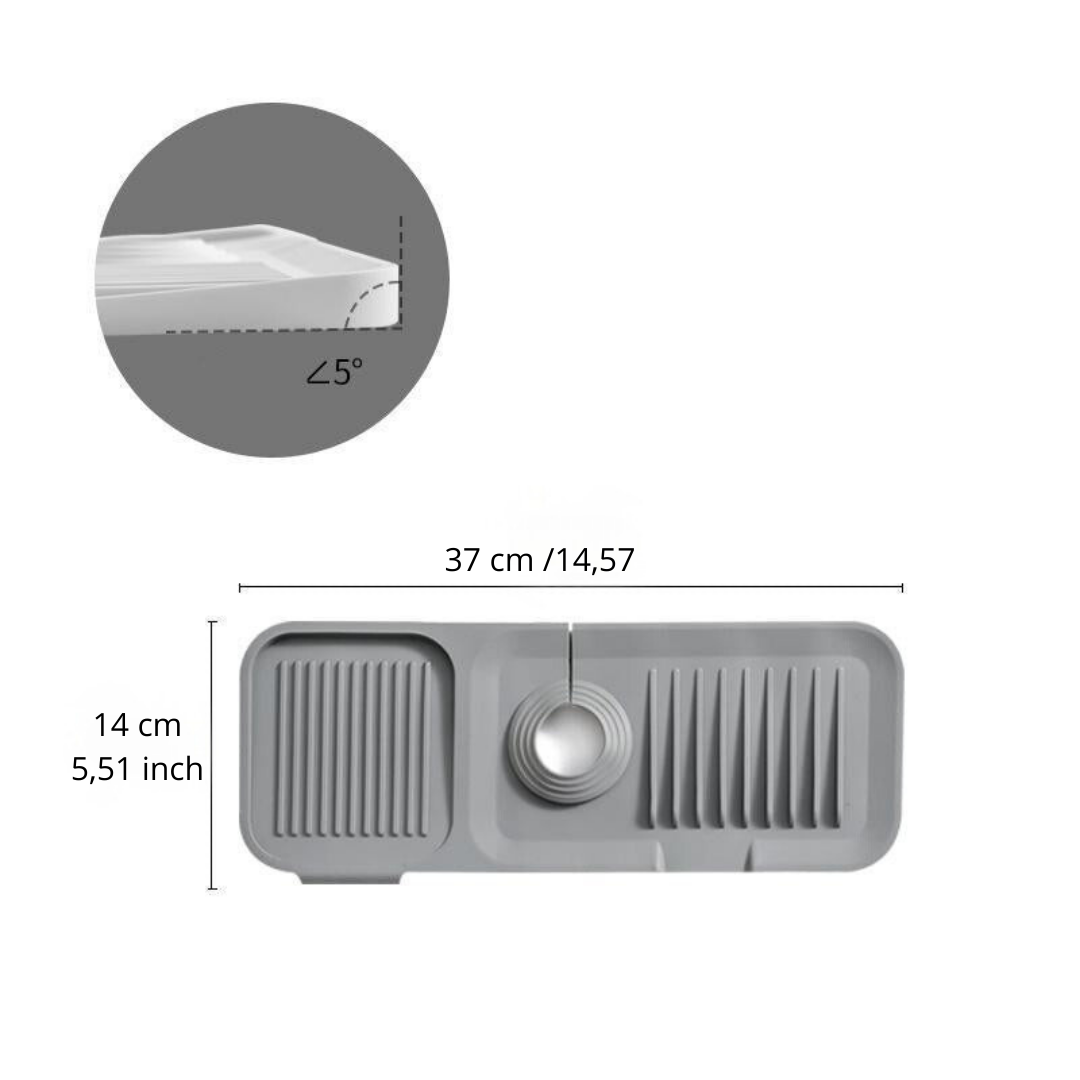HydraDry™ Silicone Drying Mat — Transform Your Kitchen with Spotless Counters and Lightning-Fast Drying