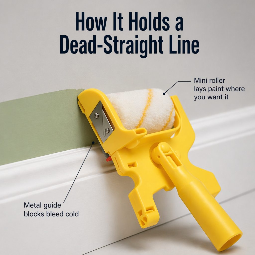 FluxEdge™ Paint Edger — Achieve Crisp Lines Without Tape, Drips, or Fix-Ups