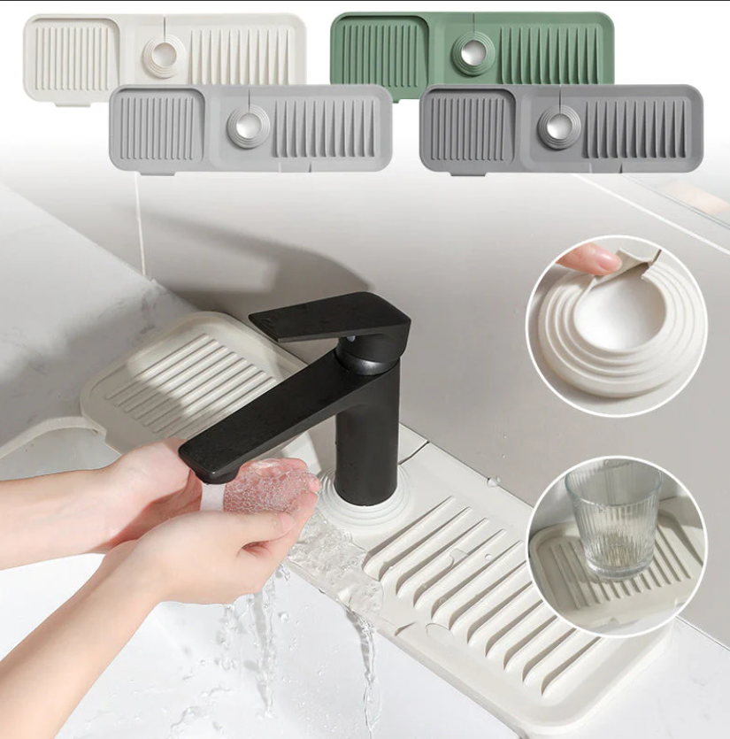HydraDry™ Silicone Drying Mat — Transform Your Kitchen with Spotless Counters and Lightning-Fast Drying