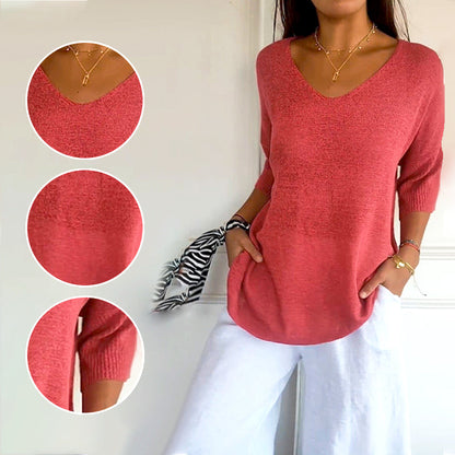 AeroLoom™ V-Neck Shirt — Feel Effortlessly Sharp and Unstoppable All Day Long