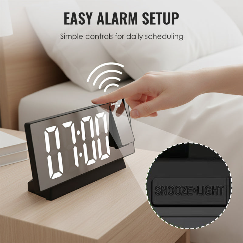 VividPulse™ Projection Alarm Clock — See Every Moment Clearly and Wake Up in Total Control