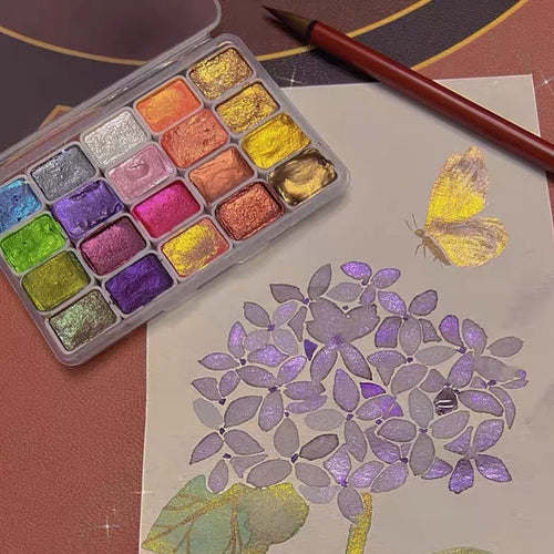 LumiVault™ Pigment Palette — Ignite Your Art with Instant, Jaw-Dropping Metallic Brilliance