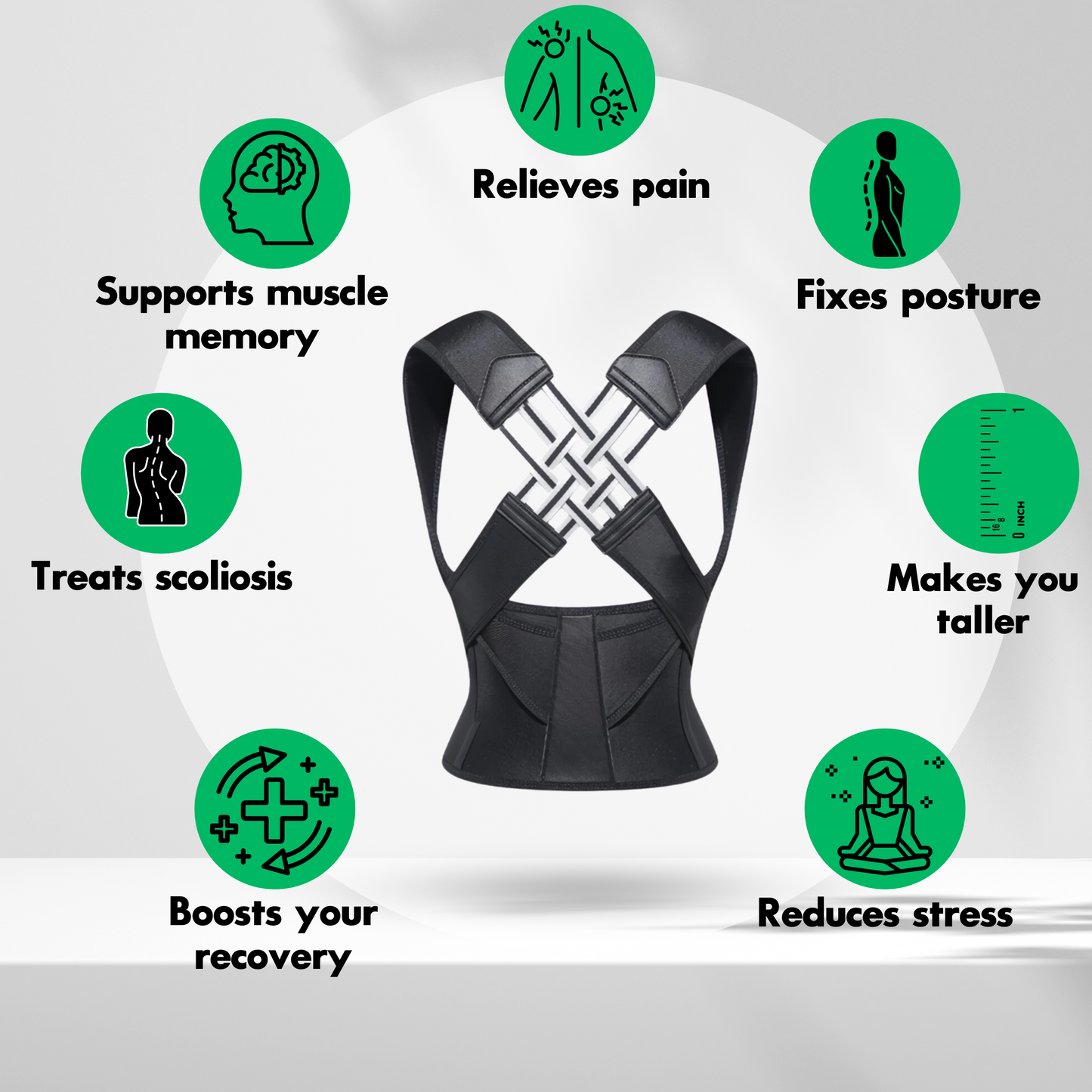 VeriPosture™ — Effortless Support That Frees You from Pain and Slouching