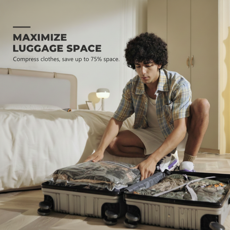 FreedomSeal™ — Unlock Effortless Travel with Lighter, Space-Saving Packing Power