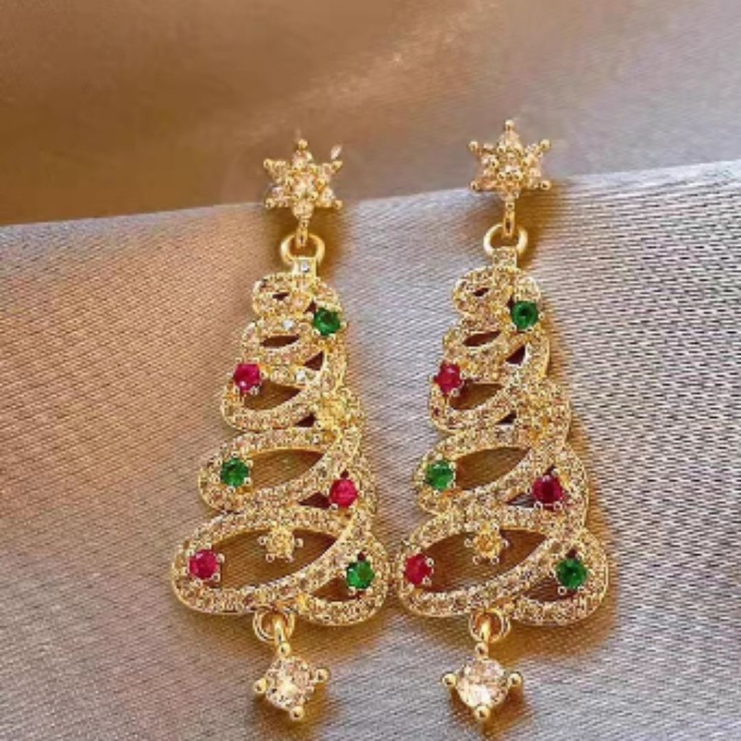 NovaLuxe™ Christmas Earrings — Light Up Every Celebration with Featherlight, Lasting Sparkle