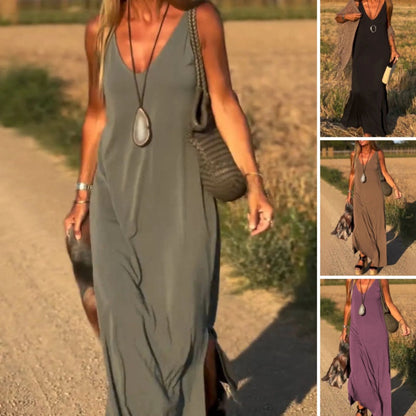 LunaSilk™ Maxi Dress — Experience Effortless Glamour That Moves With You