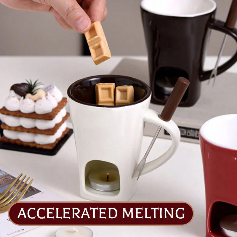 SensaMelt™ Ceramic Fondue Mug — Turn Every Dip into a Silky, Warm Moment of Pure Indulgence
